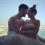 Stephanie Davis shared VERY racy half-naked snap with Hollyoaks boyfriend Owen Warner as pair holiday in Spain