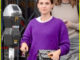 Natalie Portman Goes Pretty in Purple for Lunch
