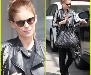 Kate Mara Covers Her Growing Baby Bump After a Workout in LA