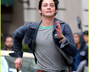 Logan Lerman Runs Frantically While Filming Amazon’s ‘The Hunt’