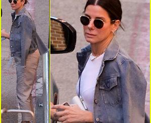 Sandra Bullock Dons Denim Jacket for Beverly Hills Errand Run