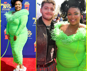 Lizzo Rocks Neon Green Outfit for MTV Movie & TV Awards 2019!